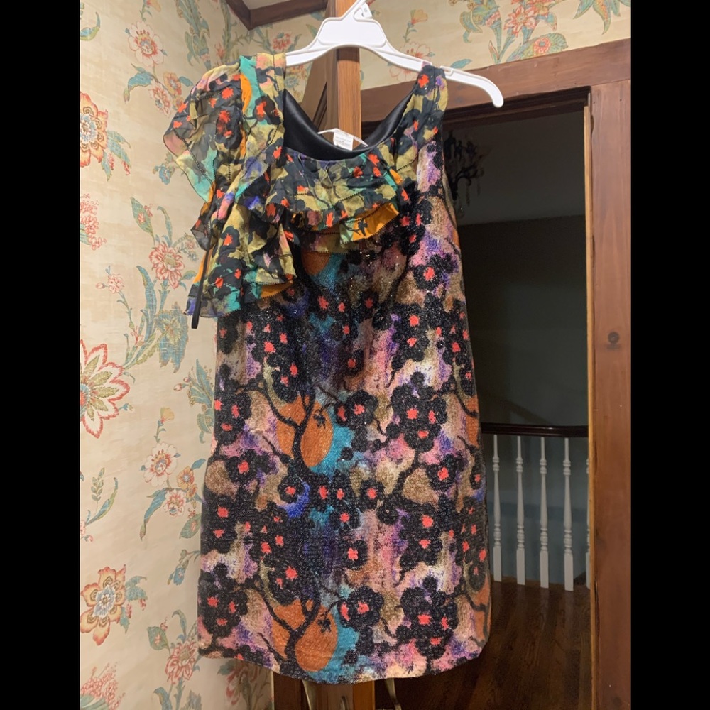 DVF sequin dress NWOT size 6 cherry blossom